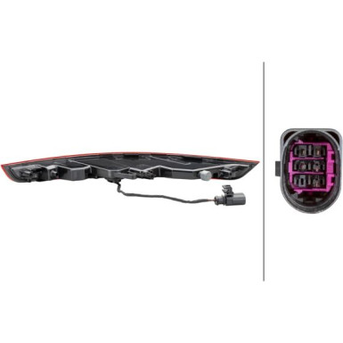 HECKLEUCHTE HELLA | PORSCHE MACAN 14 | 2NR 011 501-111 HECKLEUCHTE HELLA | PORSCHE MACAN 14 | 2NR 011 501-111