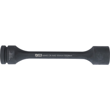 BGS Torsions-Kraft-Steckschlüssel-Einsatz Sechskant | Antrieb Innenvierkant 25 mm (1"""") | SW 33 mm | 550 Nm | 6945
