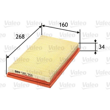VALEO Luftfilter | 585359