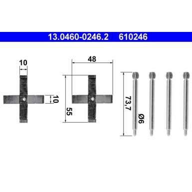 ATE Zubehör, Bremsbeläge 13.0460-0246.2