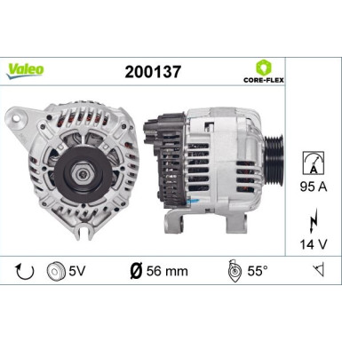 VALEO Generator 200137 VALEO CORE-FLEX