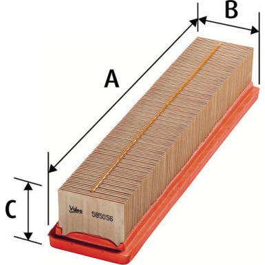 VALEO Luftfilter 585056 VALEO Luftfilter 585056
