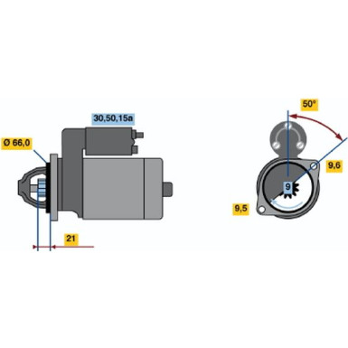 Starter | SUZUKI SJ 410,LJ 80,Jimny | 0 986 012 881