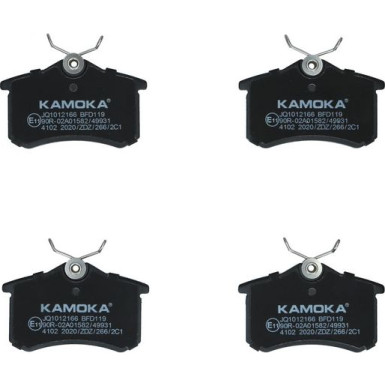 KAMOKA Bremsbelagsatz, Scheibenbremse | JQ1012166
