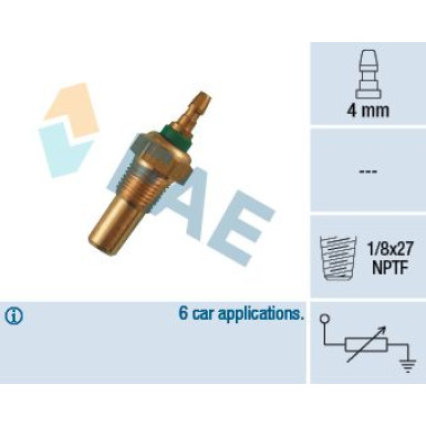 FAE Sensor, Kühlmitteltemperatur FAE Sensor, Kühlmitteltemperatur