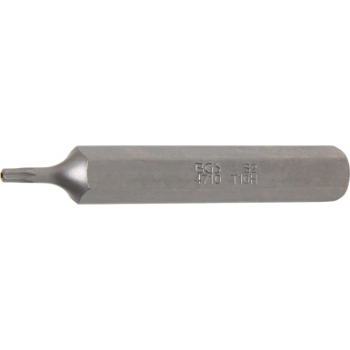 BGS Bit | Länge 75 mm | Antrieb Außensechskant 10 mm (3/8"""") | T-Profil (für Torx) mit Bohrung T10 | 4710
