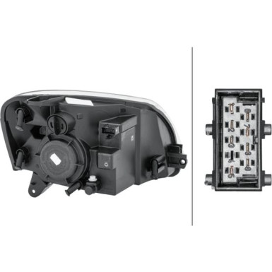 SCHEINWERFER L H4 HELLA | CITROEN BERLINGO 12,02-3,08/PEU PARTNER 12,02-4,08 | 1EG 010 196-011