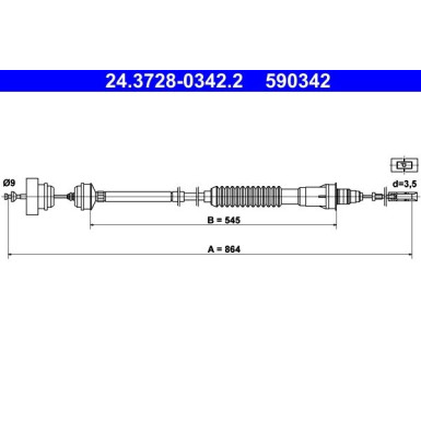 ATE Kupplungsseil ATE Kupplungsseil