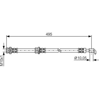 Bremsschlauch | NISSAN X-Trail | 1987476401