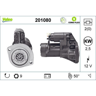 VALEO Anlasser 201080 VALEO CORE-FLEX