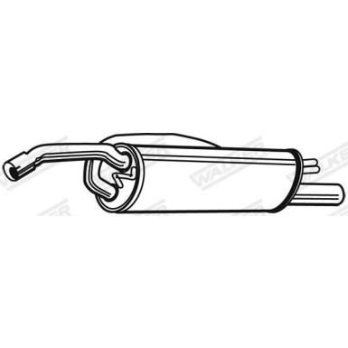 WALKER Endschalldämpfer 21495