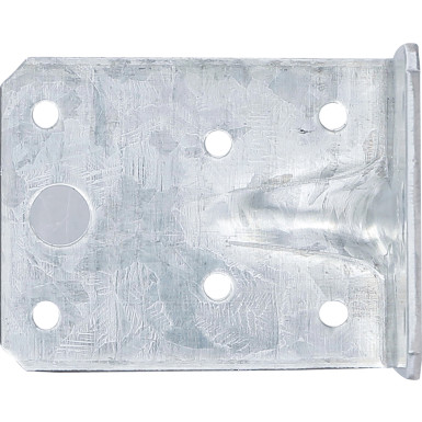 BGS Winkelverbinder mit Sicke 70 x 70 x 55 x 2,5 mm Spar-Pack 25 Stück BGS Do it yourself 80937-25