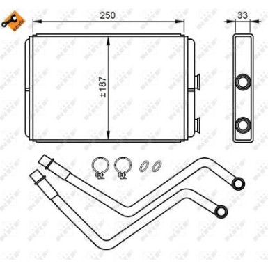 Wärmetauscher, Innenraumheizung EASY FIT 54211