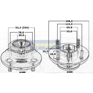 Radlagersatz KK-21039 Radlagersatz KK-21039