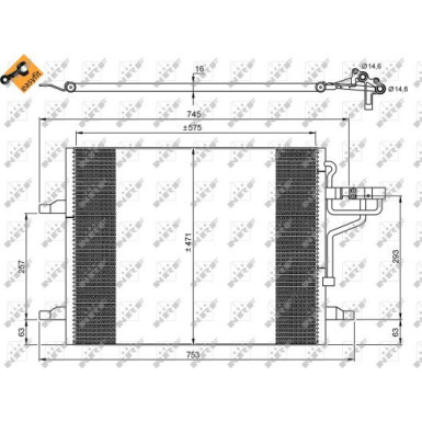 Kondensator, Klimaanlage EASY FIT 35936