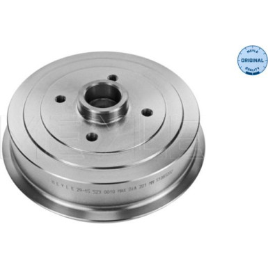 Bremstrommel. Daewoo T. Lanos Ohne Abs Mit Naben | 29-15 523 0010