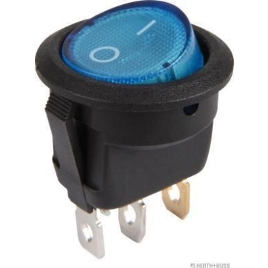 Wippschalter blau geclipst | Anschluss: 3x2,8mm | 70468072