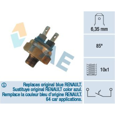 FAE Temperaturschalter, Kühlmittelwarnlampe