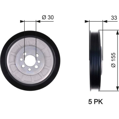 Riemenscheibe SEAT,SKODA,VW DriveAlign™ TVD1088