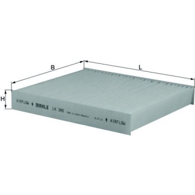 MAHLE Filter, Innenraumluft LA 345