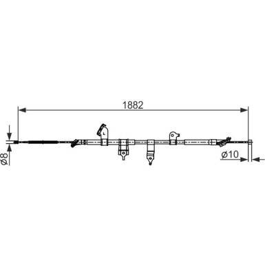 Handbremsseil li | TOYOTA RAV4 | 1987482567