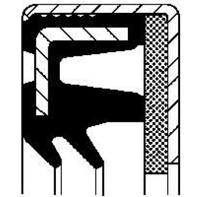 12013194B Wellendichtring, Differential