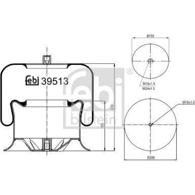 FEBI BILSTEIN Luftfeder