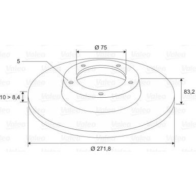 VALEO Bremsscheibe 197336