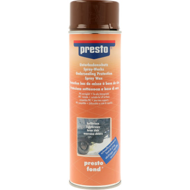 Presto UBS Wachs Unterbodenschutz Hellbraun Spray 500ml | 306048