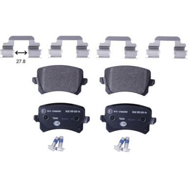 HELLA Bremsbeläge 8DB355025-341 HELLA Bremsbeläge 8DB355025-341