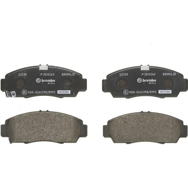 BREMBO Bremsklötze Xtra VA | HONDA Civic 99 | P 28 034X BREMBO Bremsklötze Xtra VA | HONDA Civic 99 | P 28 034X
