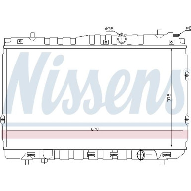 Wasserkühler PKW | KIA CERATO 2.0 D 04 | 66680
