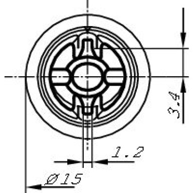 0 132 801 143 Stellelement, Leuchtweitenregulierung