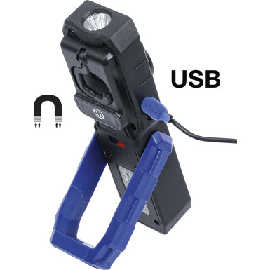 BGS COB-LED-Werkstattleuchte mit Magnet und Haken | klappbar | 70051