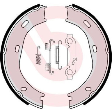 Bremsbackensatz HA MERCEDES S-Klasse 79-91 ESSENTIAL LINE S 50 501