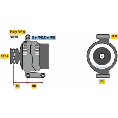 Lichtmaschine | FIAT,OPEL,LANCIA,SUZUKI | 0 986 048 771