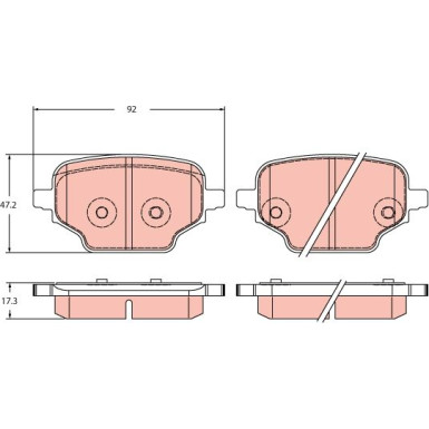 Bremsklötze HA | CITROEN Berlingo 18 | GDB2410