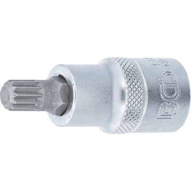 BGS Bit-Einsatz | Antrieb Innenvierkant 12,5 mm (1/2"""") | Innenvielzahn (für XZN) M9 | 4349