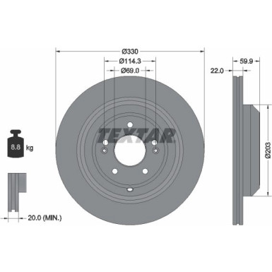 Bremsscheibe | 92314905