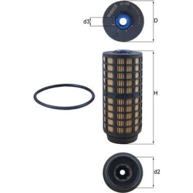 MAHLE Kraftstofffilter | KX 399D