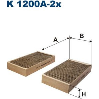 FILTRON Filter, Innenraumluft K 1200A-2x FILTRON Filter, Innenraumluft K 1200A-2x
