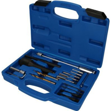 BRILLIANT TOOLS Kit zum Entfernen von Glühkerzen und zum Reparieren von Gewinden | 3-teilig | BT561030