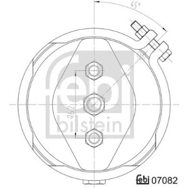 FEBI BILSTEIN Hauptbremszylinder | 07082