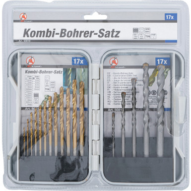 BGS Kombi-Bohrer-Satz 1,5 - 10 mm 17-tlg BGS Do it yourself 50818
