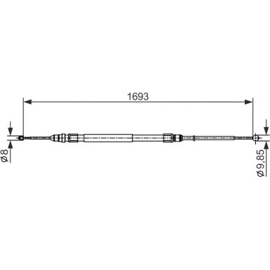 Handbremsseil li/re | BMW F34 | 1987482542