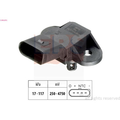 Sensor, Saugrohrdruck Made in Italy - OE Equivalent 1.993.072