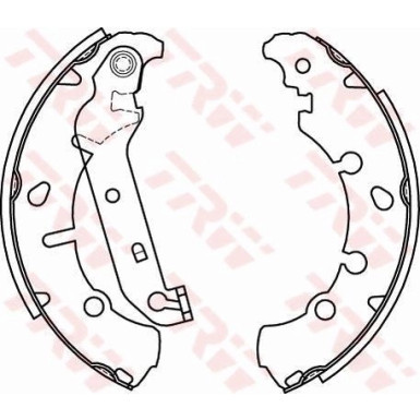 51 461 054 Bremsbacken | FORD Fiesta 95 | GS8454