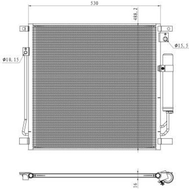 Kondensator, Klimaanlage EASY FIT 350502