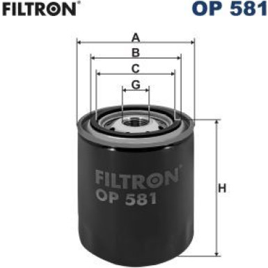 OP 581 Filter, Arbeitshydraulik