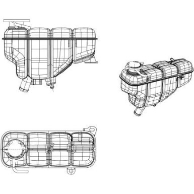 NRF Ausgleichsbehälter, Kühlmittel 454037 EASY FIT